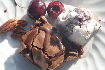 Decadent Chocolate Cherry Brownies
